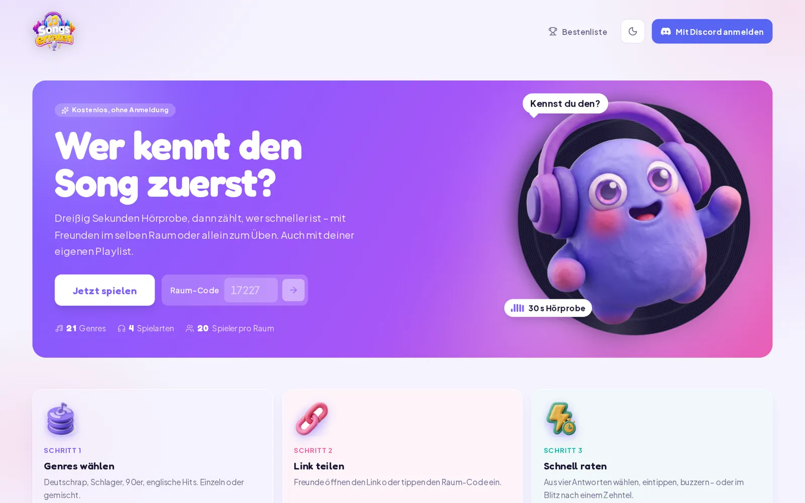 Songs erraten — screenshot